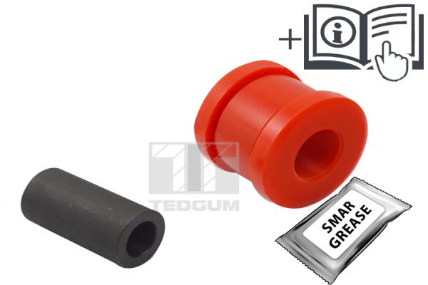 Tedgum Draagarm-/ reactiearm lager TED58180