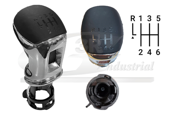 3RG Schakelpookknop 25259