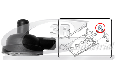 3RG Ontluchtingklep nokkenasbehuizing 82708