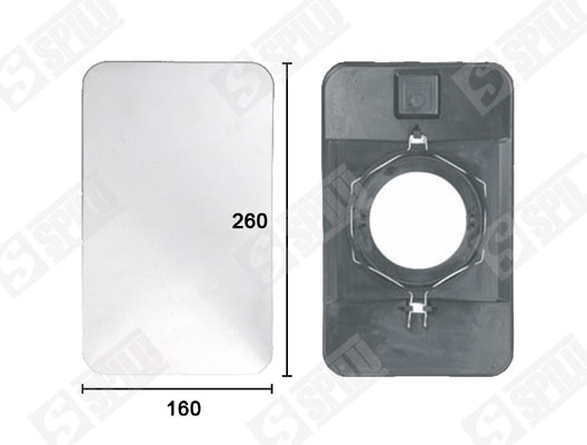 Spilu Buitenspiegelglas 19004