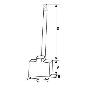 Hc-Cargo Koolborstel, startmotor F 032 900 262