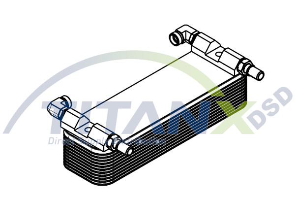 Titanx Oliekoeler motorolie OX129015