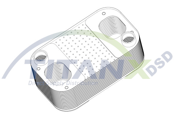 Titanx Oliekoeler motorolie OX809002