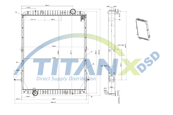 Titanx Radiateur RX159019