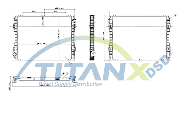 Titanx Radiateur RX609014
