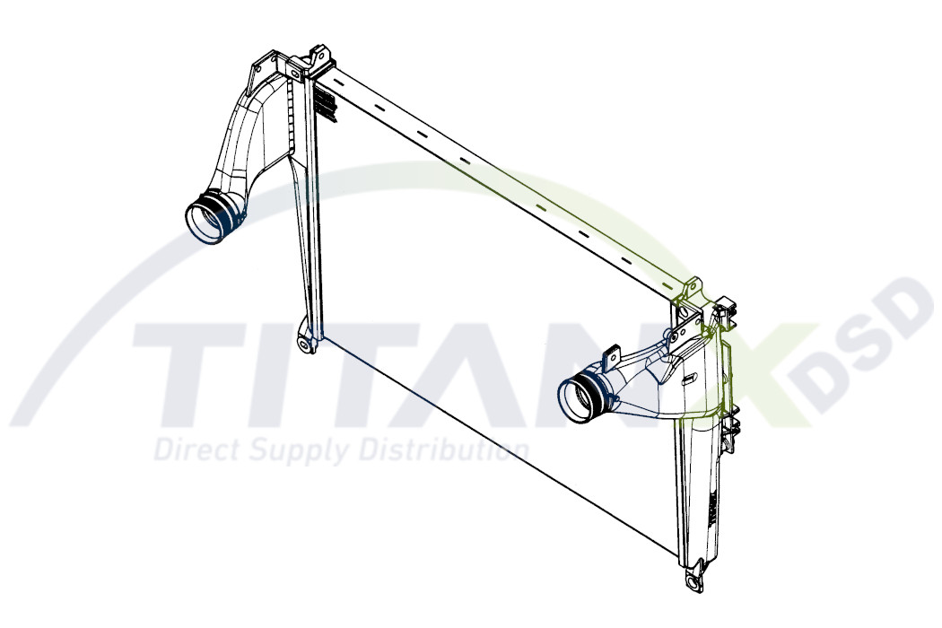 Titanx Intercooler, inlaatluchtkoeler IX119012
