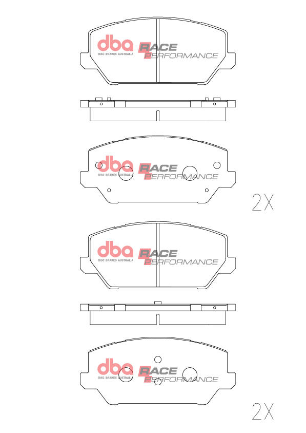 Dba Australia Remblokkenset, schijfrem DB15012RP