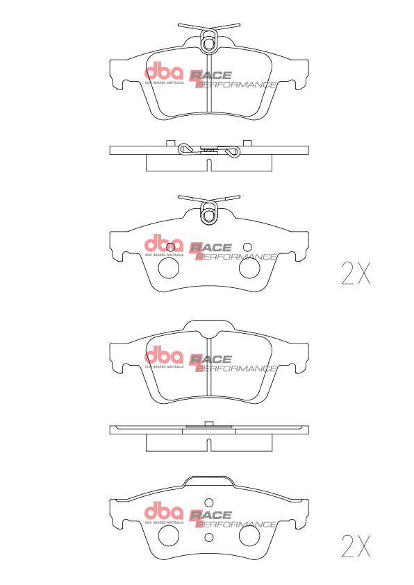 Dba Australia Remblokkenset, schijfrem DB1763RP