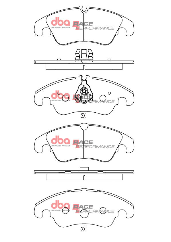 Dba Australia Remblokkenset, schijfrem DB2186RP