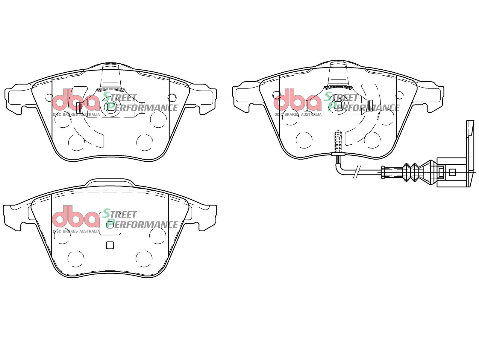 Dba Australia Remblokkenset, schijfrem DB2402SP