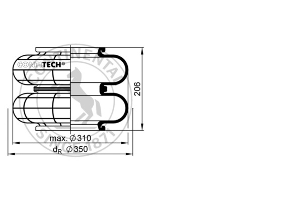 Contitech Air Spring Veerbalg 608 N