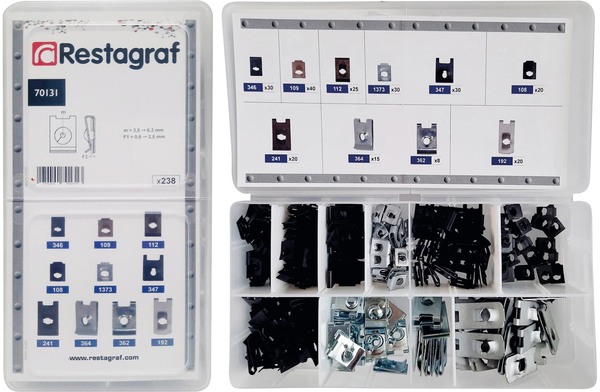 Restagraf Assortiment, bevestigingsmiddelen 70131