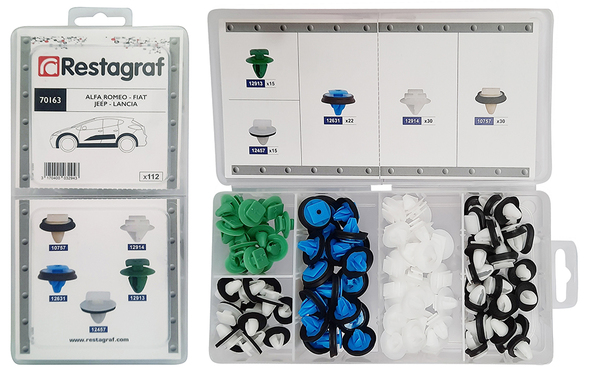 Restagraf Assortiment, bevestigingsmiddelen 70163
