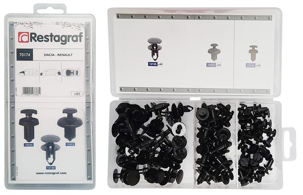 Restagraf Assortiment, bevestigingsmiddelen 70174