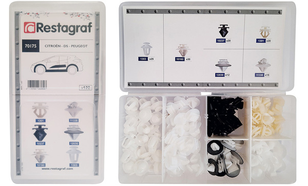 Restagraf Assortiment, bevestigingsmiddelen 70175