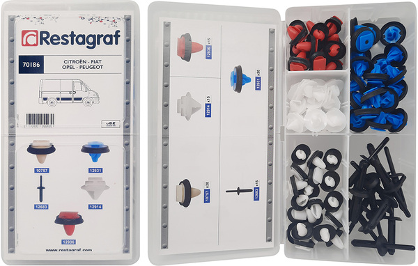 Restagraf Assortiment, bevestigingsmiddelen 70186