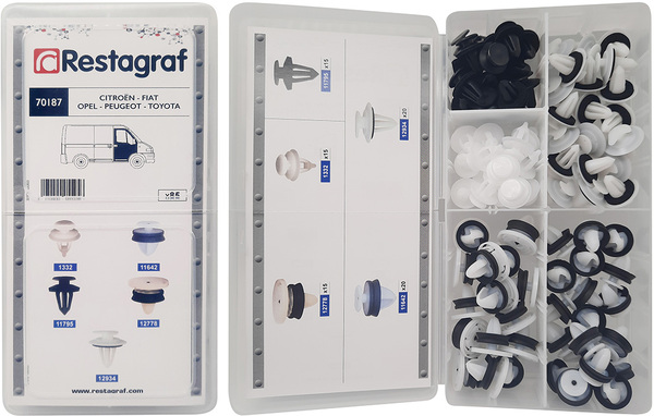 Restagraf Assortiment, bevestigingsmiddelen 70187