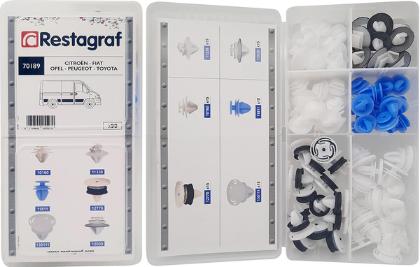 Restagraf Assortiment, bevestigingsmiddelen 70189