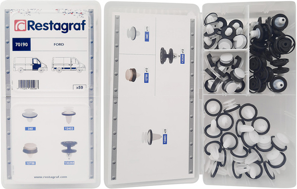 Restagraf Assortiment, bevestigingsmiddelen 70190