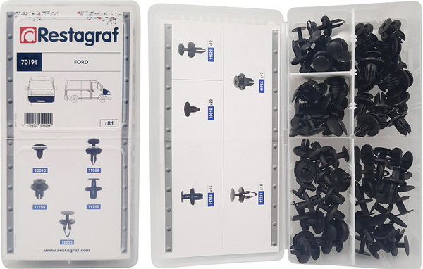 Restagraf Assortiment, bevestigingsmiddelen 70191