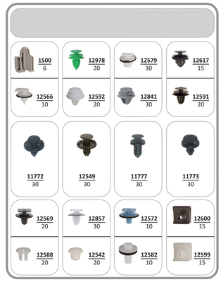 Restagraf Assortiment, bevestigingsmiddelen 70447