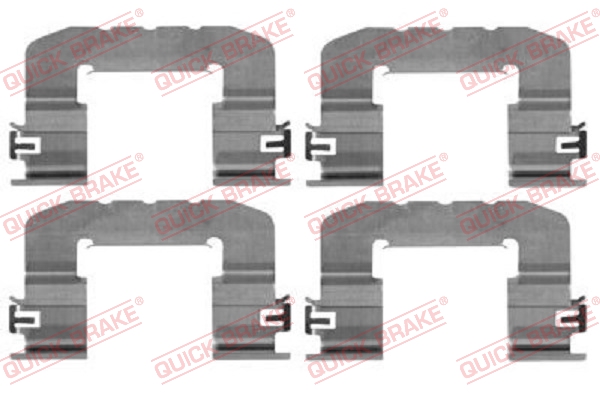 Quick Brake Rem montageset 109-0017