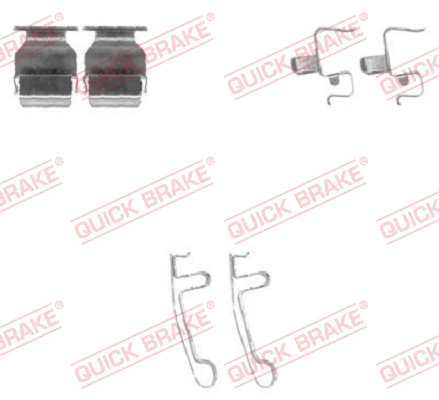 Quick Brake Rem montageset 109-1604