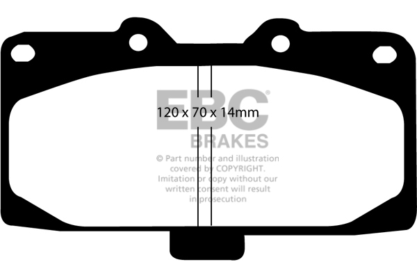 EBC Brakes Remblokset DP51200NDX