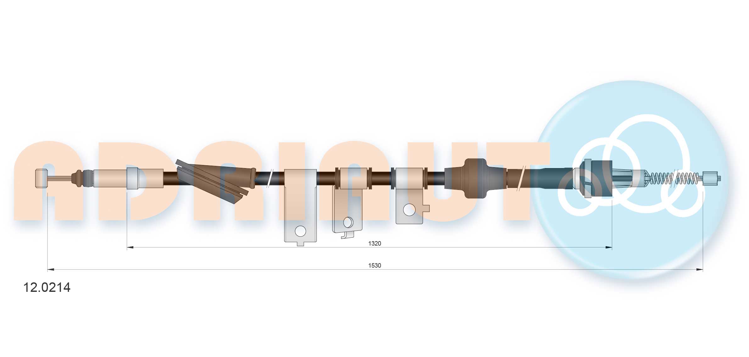 Adriauto Handremkabel 12.0214