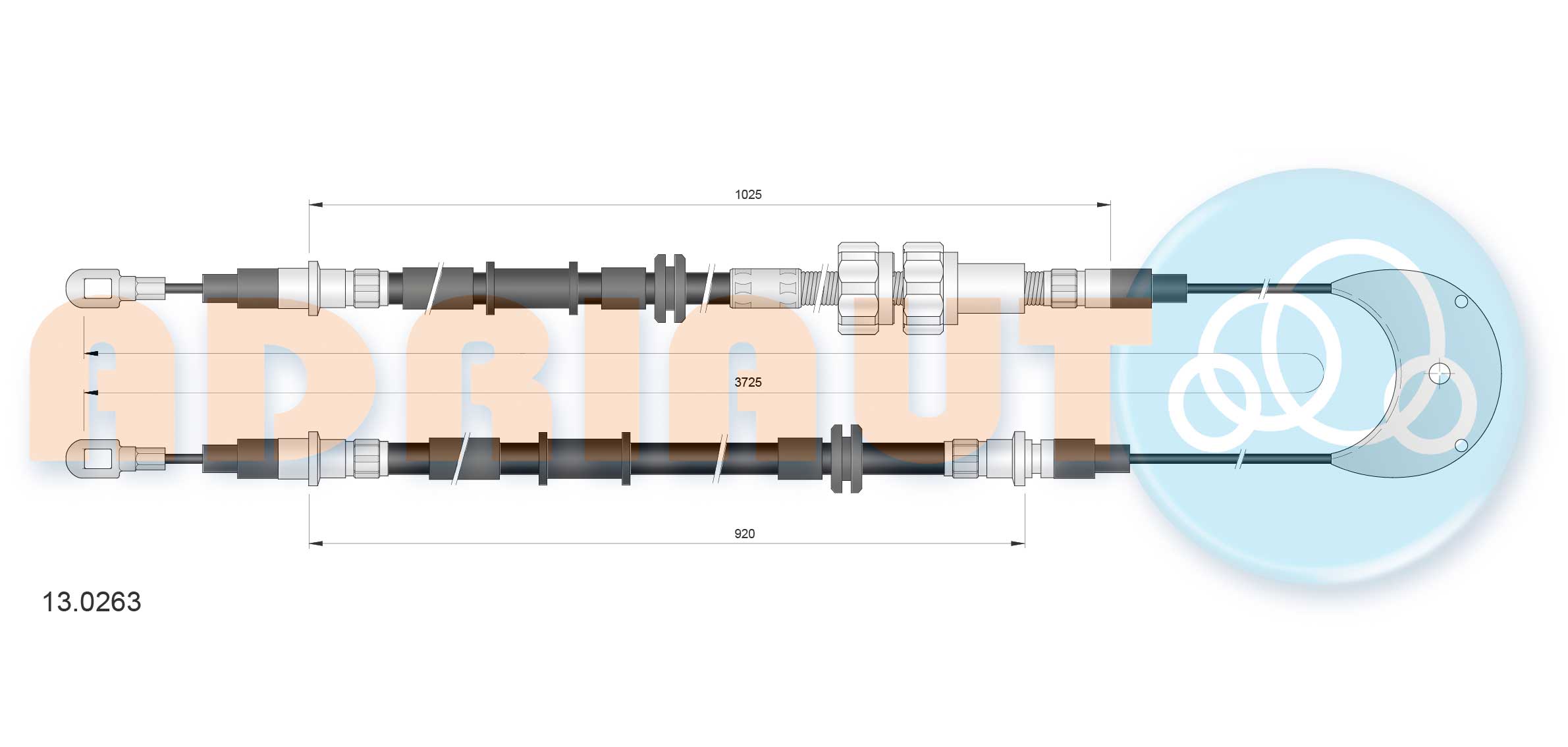 Adriauto Handremkabel 13.0263