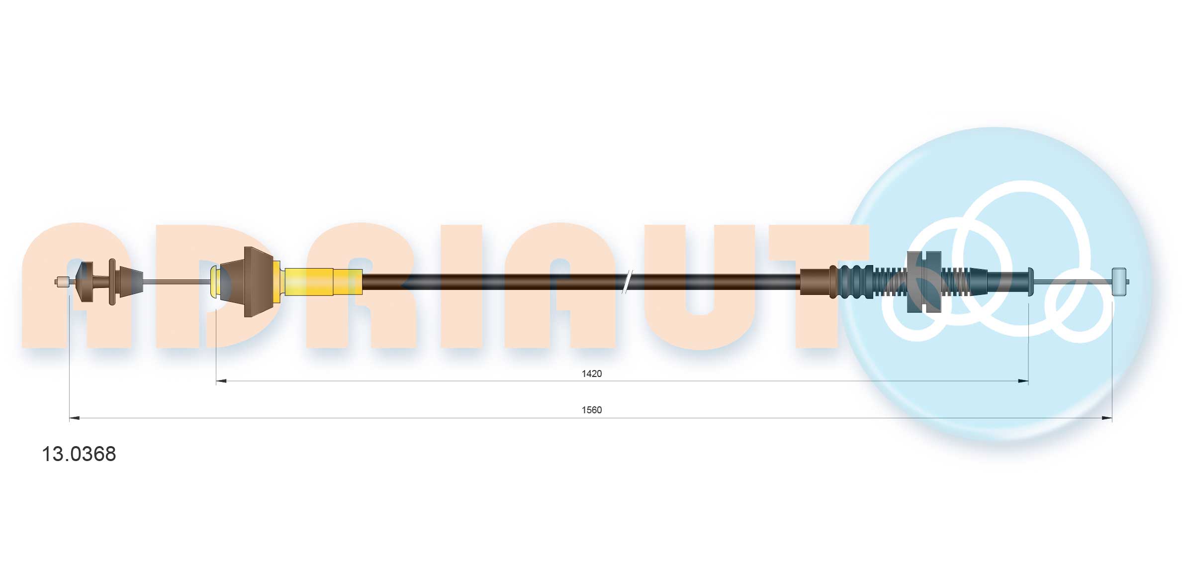 Adriauto Gaskabel 13.0368