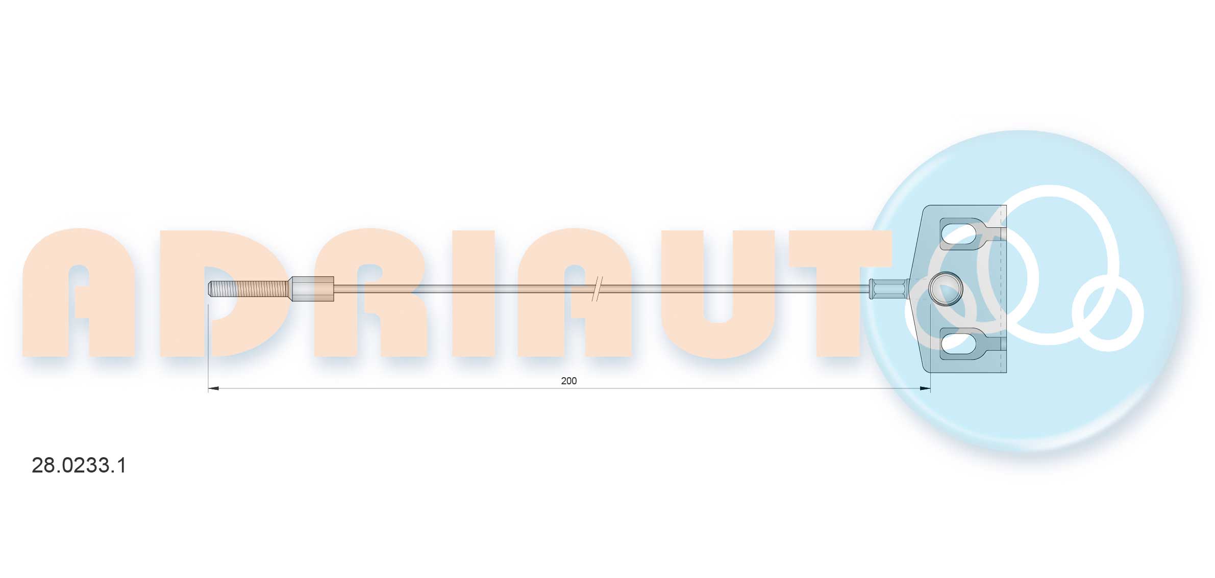 Adriauto Handremkabel 28.0233.1