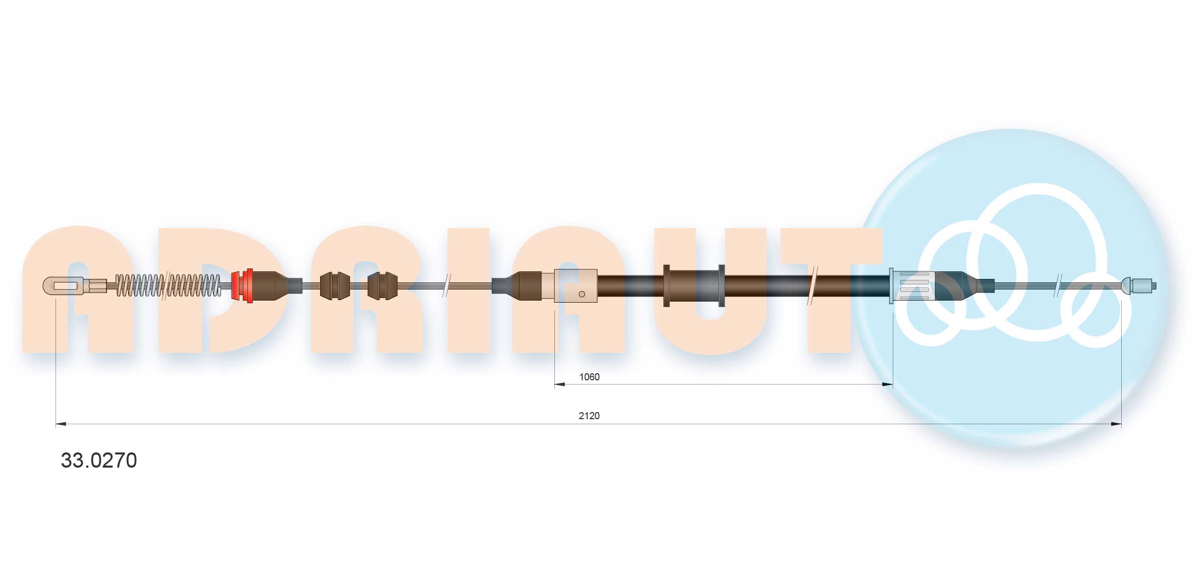 Adriauto Handremkabel 33.0270