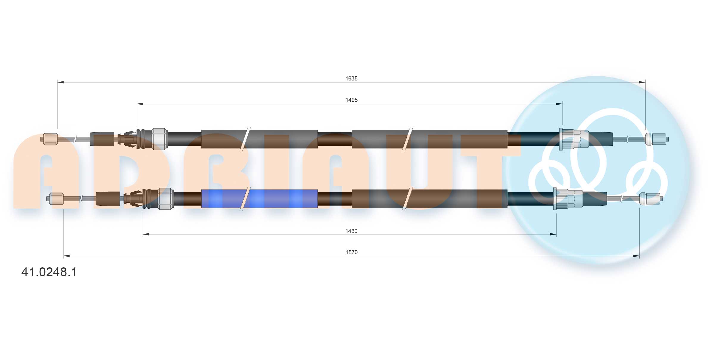 Adriauto Handremkabel 41.0248.1
