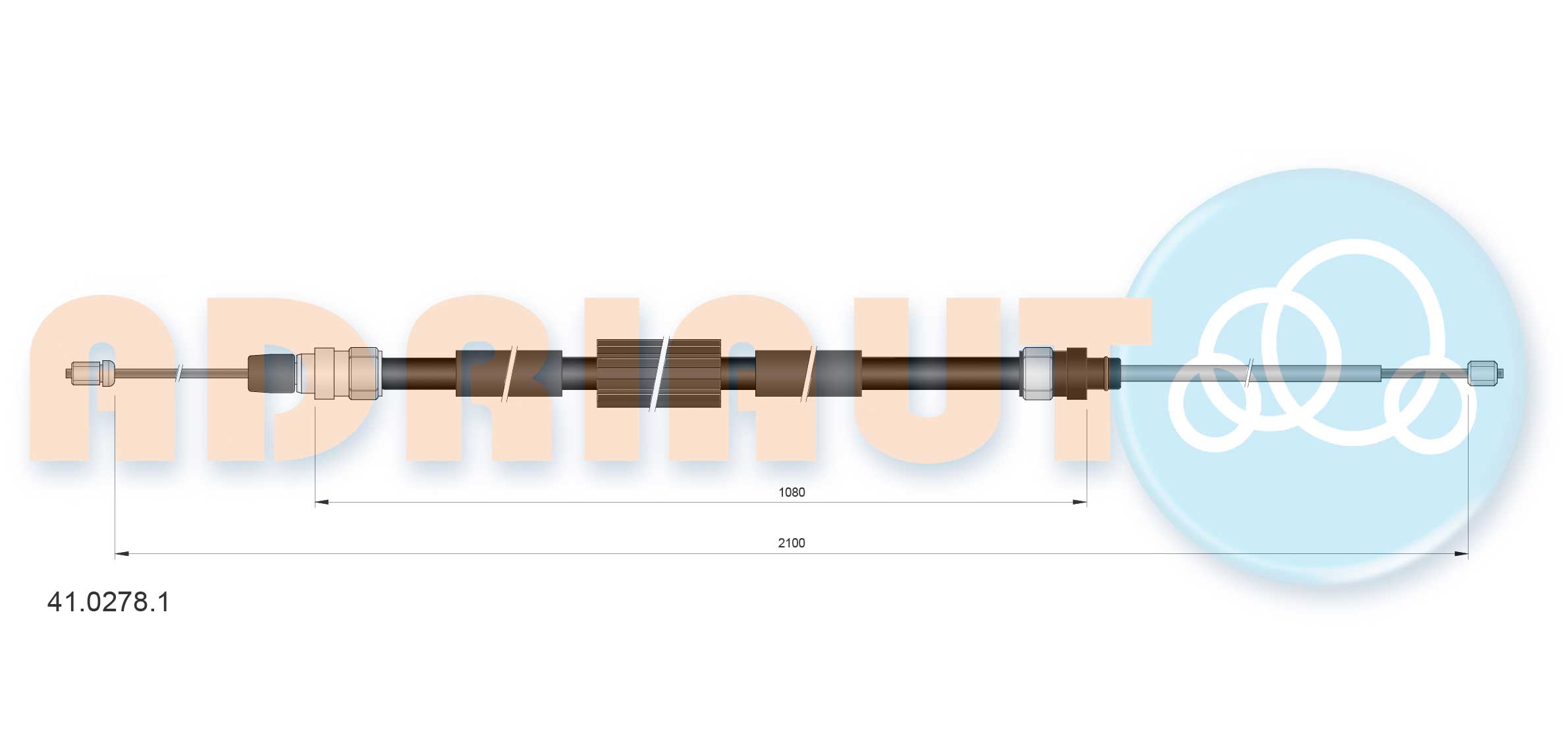 Adriauto Handremkabel 41.0278.1