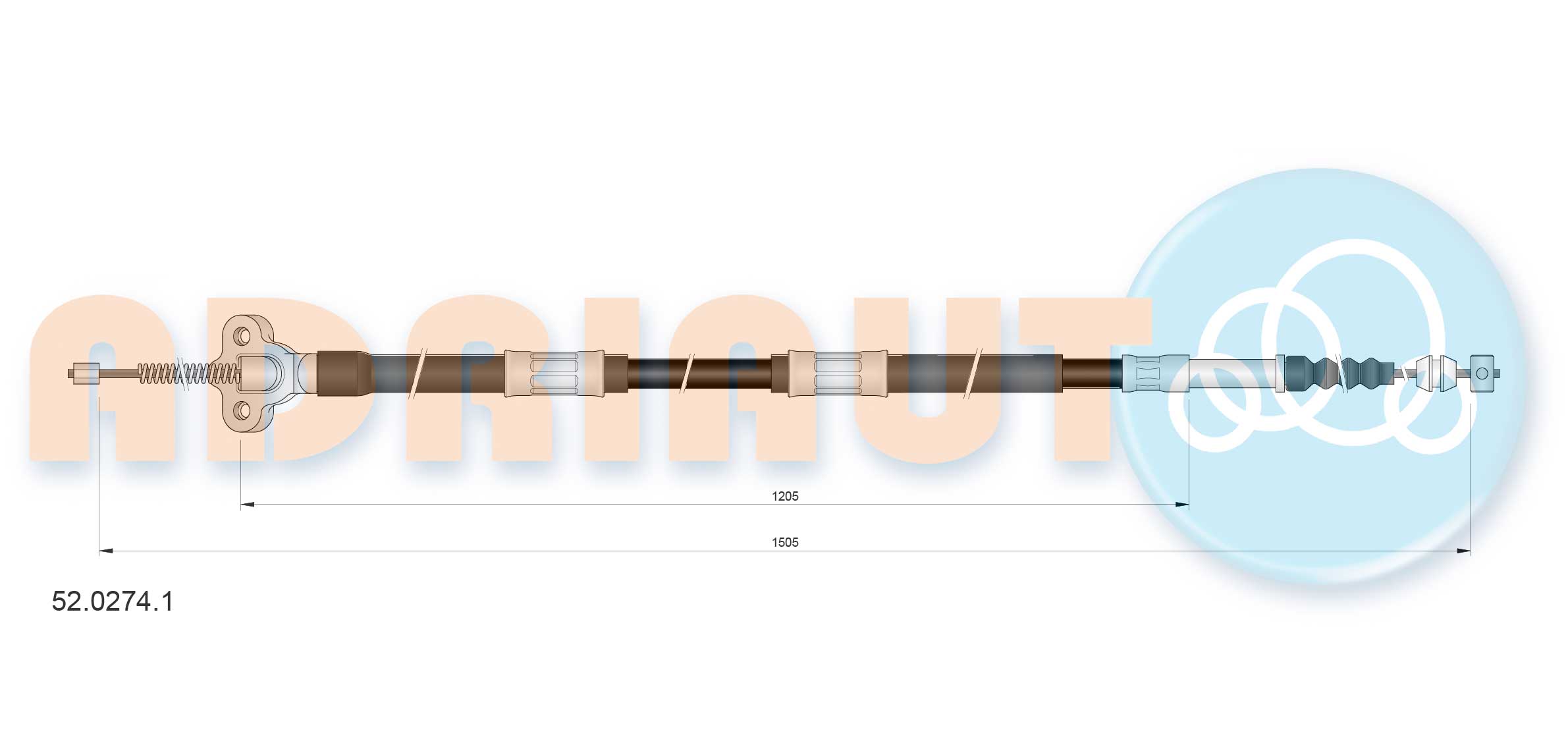 Adriauto Handremkabel 52.0274.1