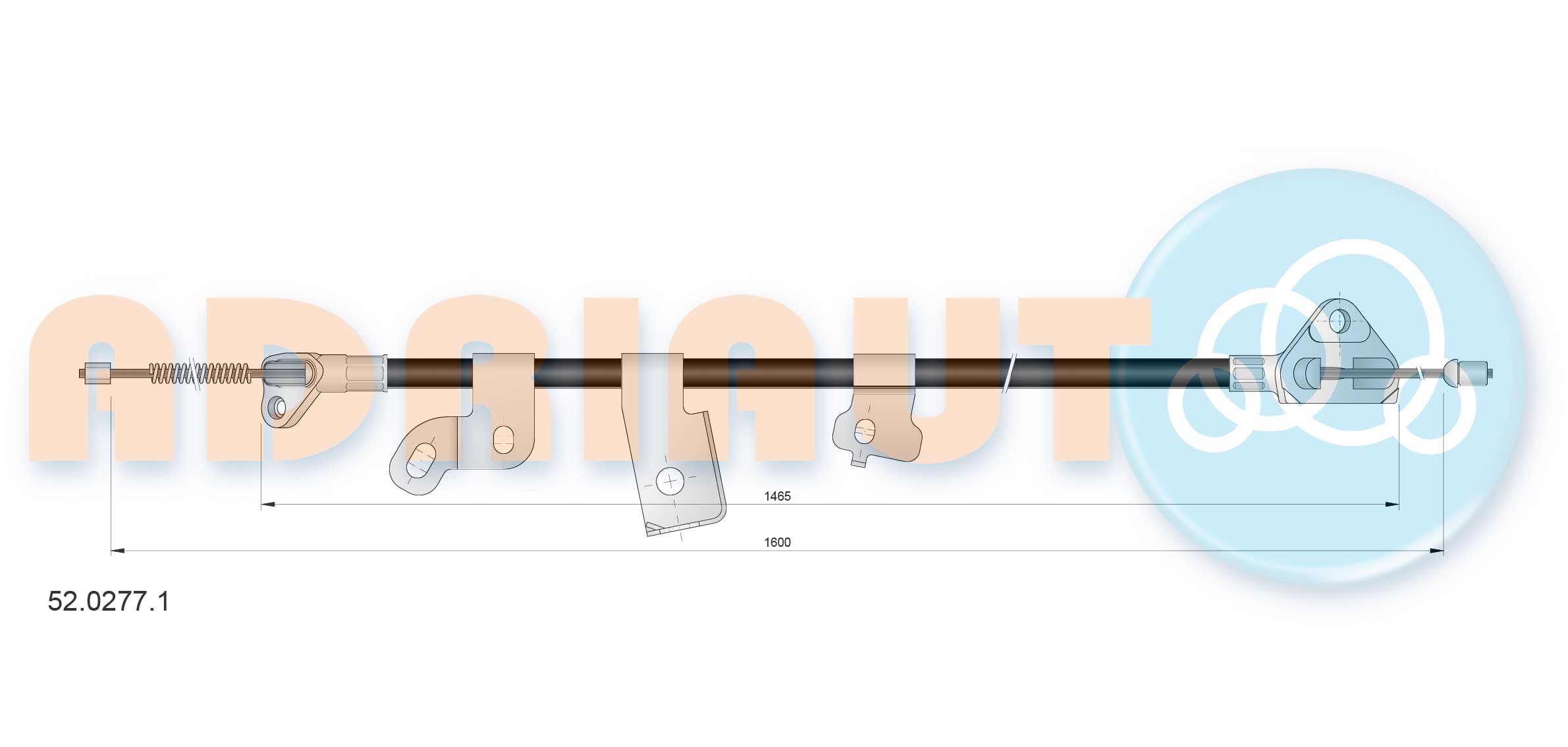 Adriauto Handremkabel 52.0277.1