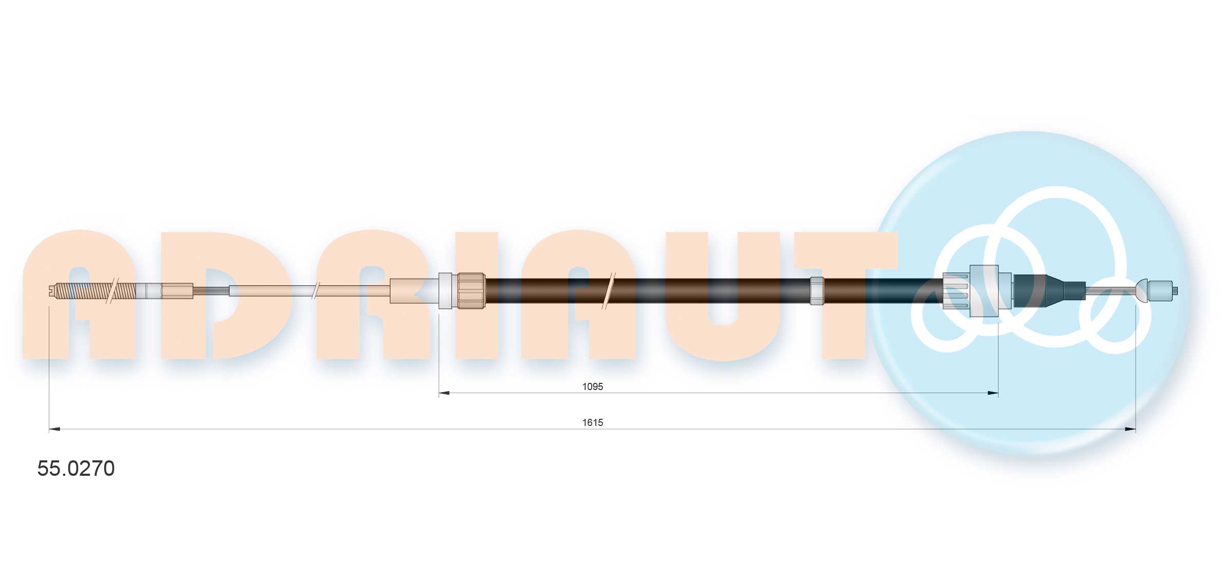 Adriauto Handremkabel 55.0270