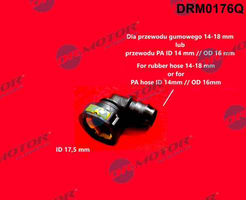Dr.Motor Automotive Slangkoppeling, brandstofslang DRM0176Q