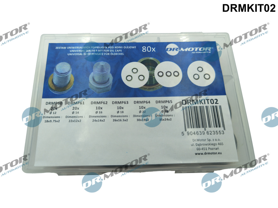 Dr.Motor Automotive Afdichtring, olieaftapschroef DRMKIT02