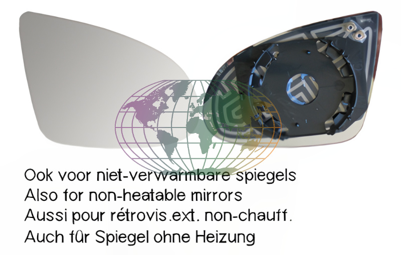 Bodermann Buitenspiegelglas 0835065