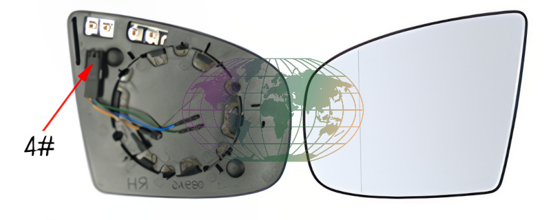 Bodermann Buitenspiegelglas 1608064