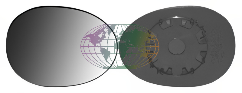 Bodermann Buitenspiegelglas 2057061