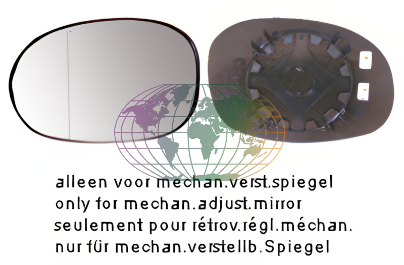 Bodermann Buitenspiegelglas 2091078