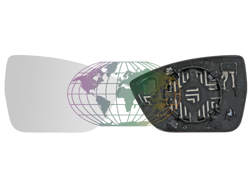 Bodermann Spiegelglas, buitenspiegel 3285061