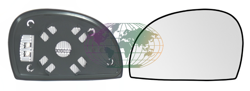 Bodermann Buitenspiegelglas 4423066