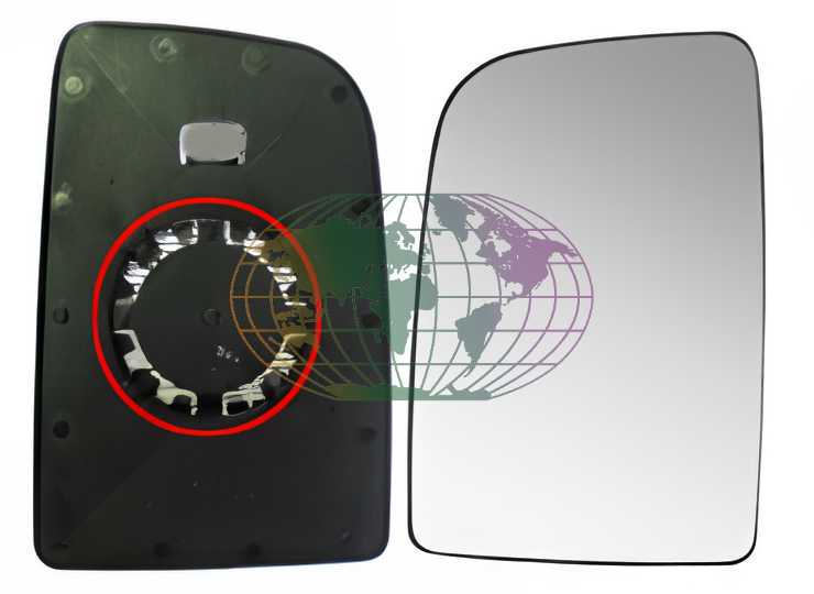 Bodermann Buitenspiegelglas 6054062