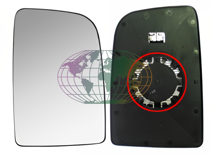 Bodermann Buitenspiegelglas 6054067