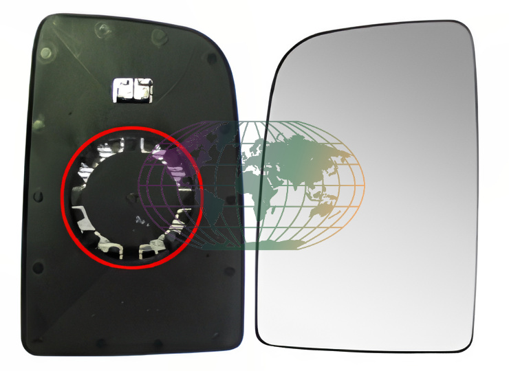 Bodermann Buitenspiegelglas 6054068