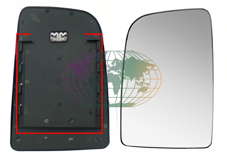 Bodermann Buitenspiegelglas 6054072